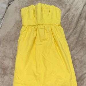 J. Crew Strapless Yellow Sundress